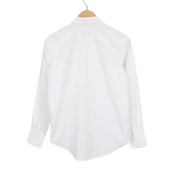 J.Crew Women's Garcon Classic Shirt In 100% Cotton Poplin White Size 2 - Picture 4 of 9